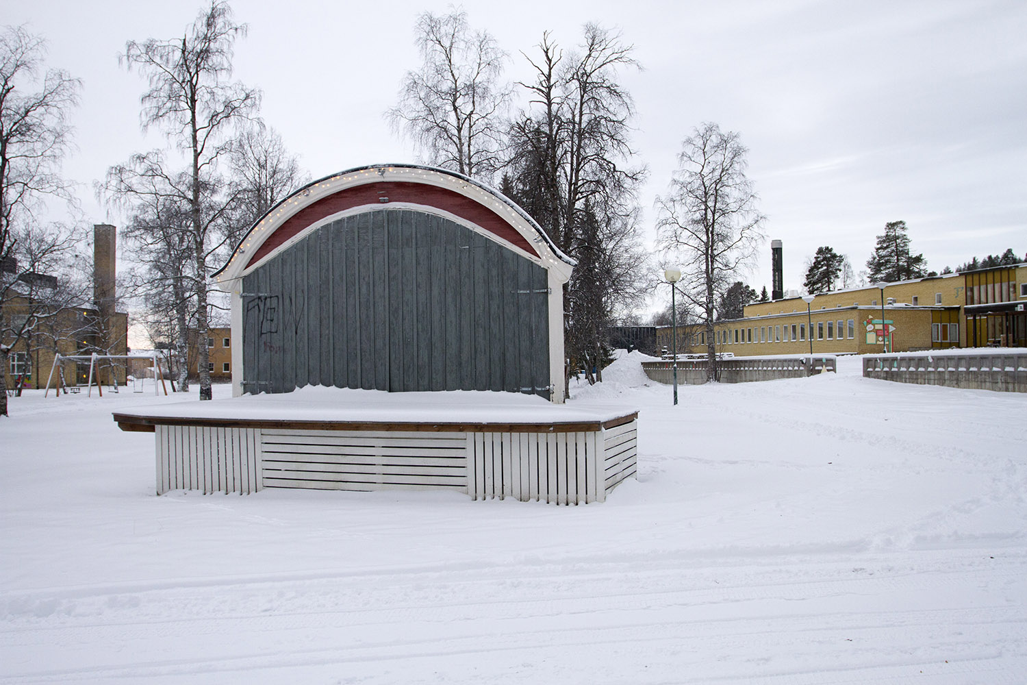 Scen, vinterlandskap