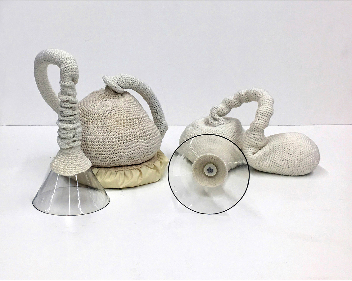 Tratt med puff och slang