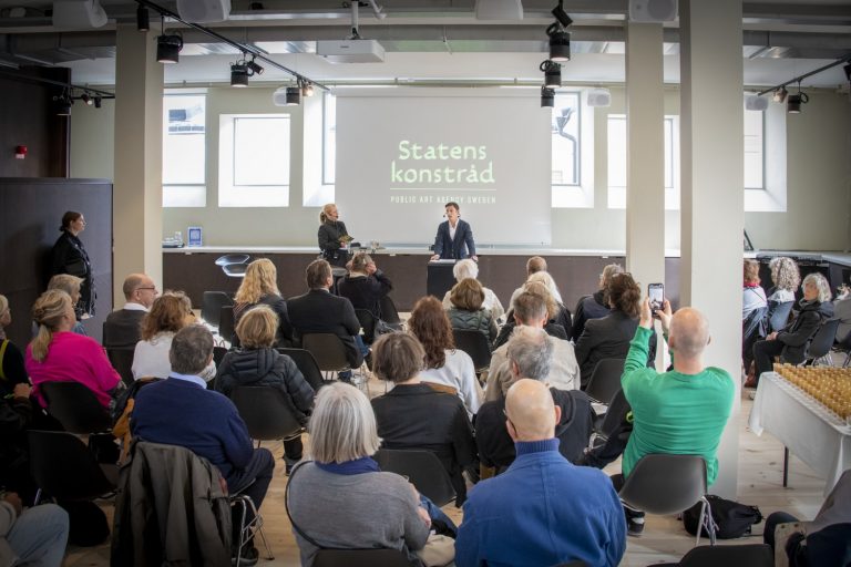 Föreläsare med publik