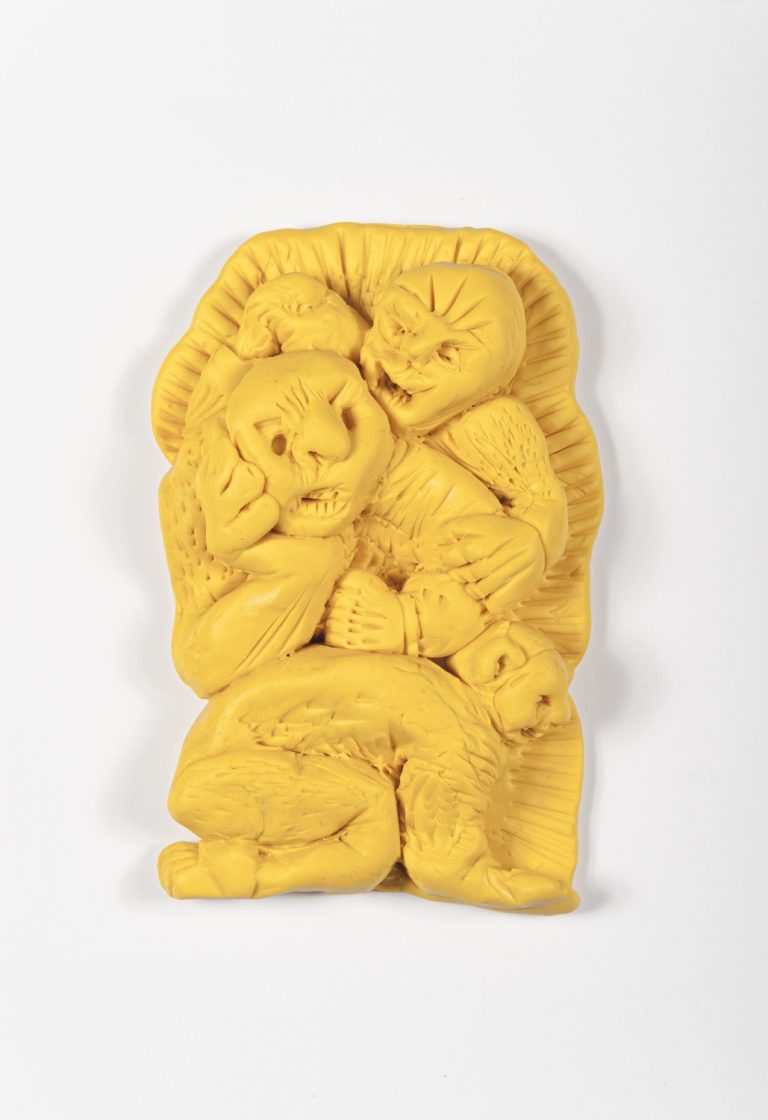 Gul skulptur