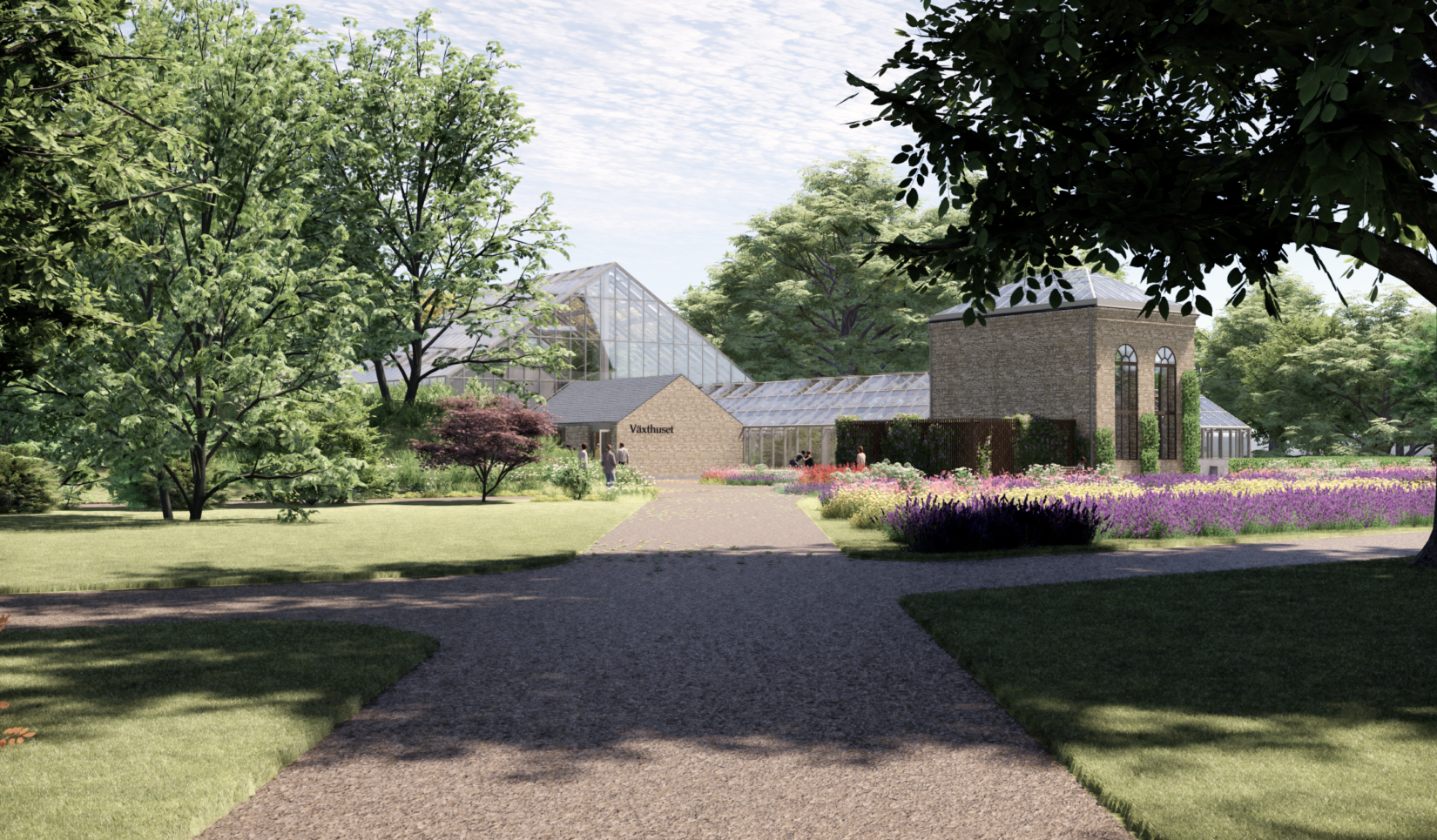 Byggnad och trädgård