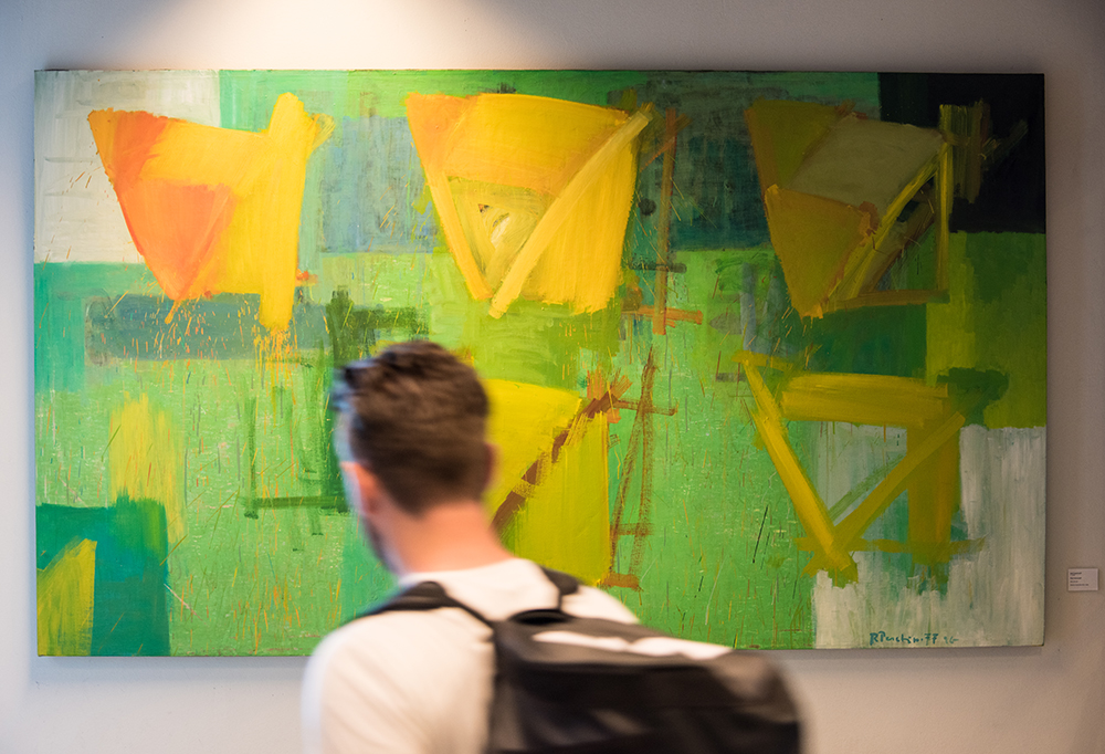 Södertörns högskola, Rolf Peschinoff, Poly universell, 1977, måleri.