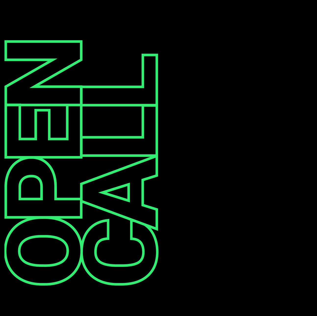 Grafisk bild med text. Open Call