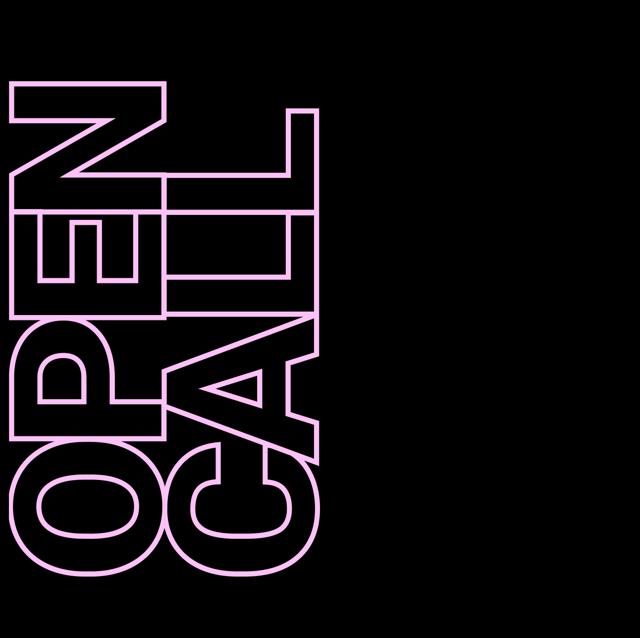 Grafisk bild med text. Open Call