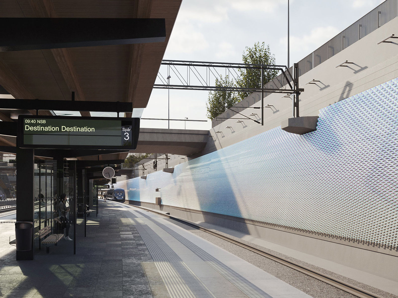 visualisering av den färdiga stationsmiljön