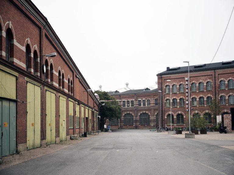 Industriområde. Tegelbyggnader