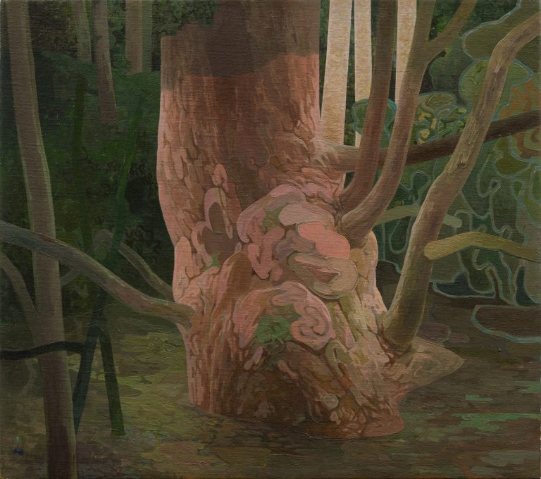 Målning av ett träd