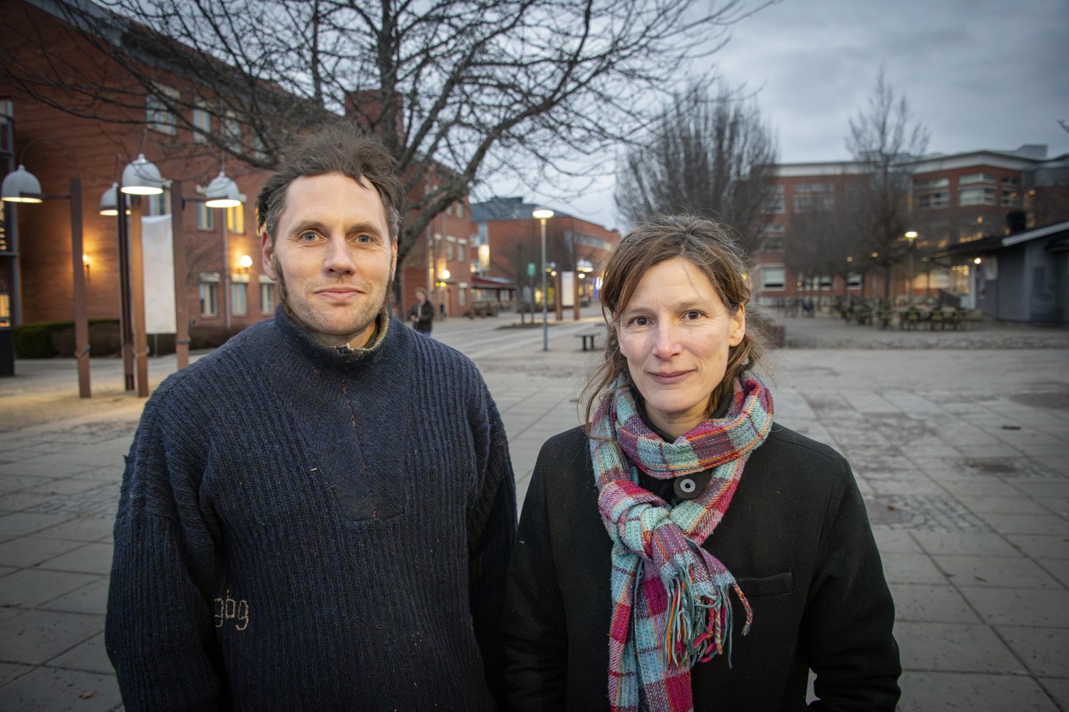 Två personer. Porträtt