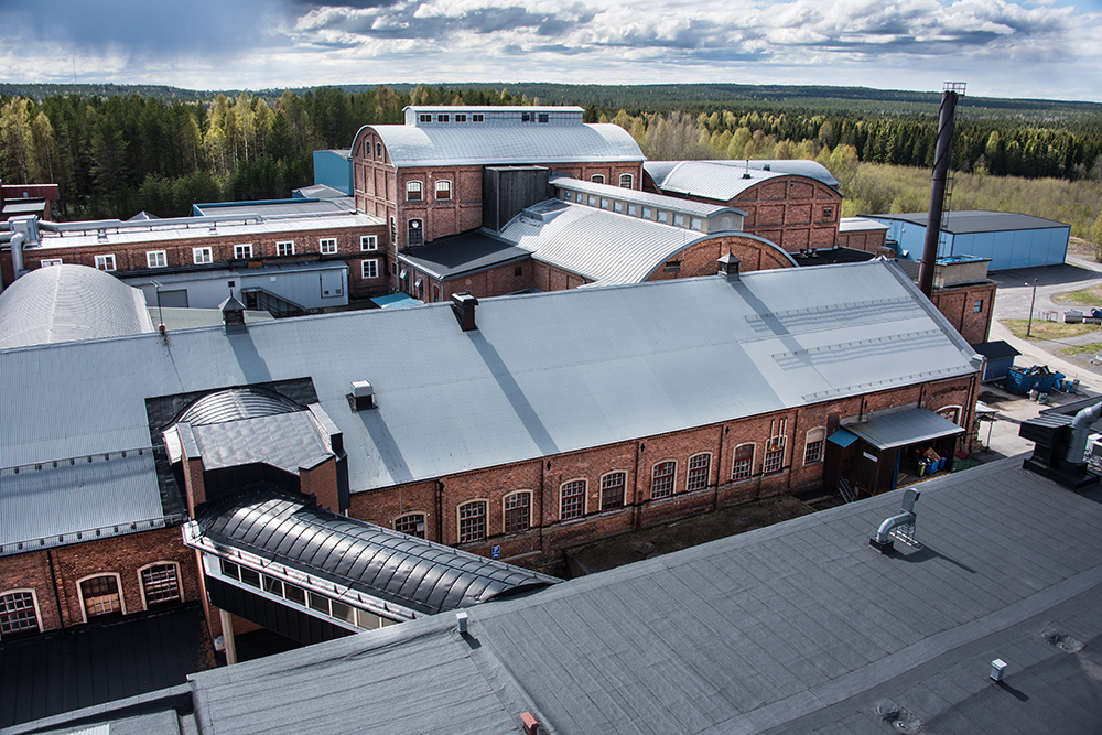 The factory seen from above.